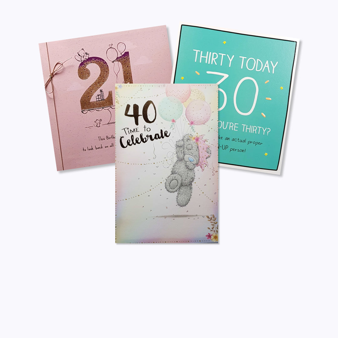 All Birthday Cards By Age