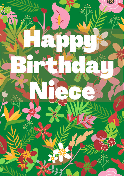 Niece Birthday Card Personalisation