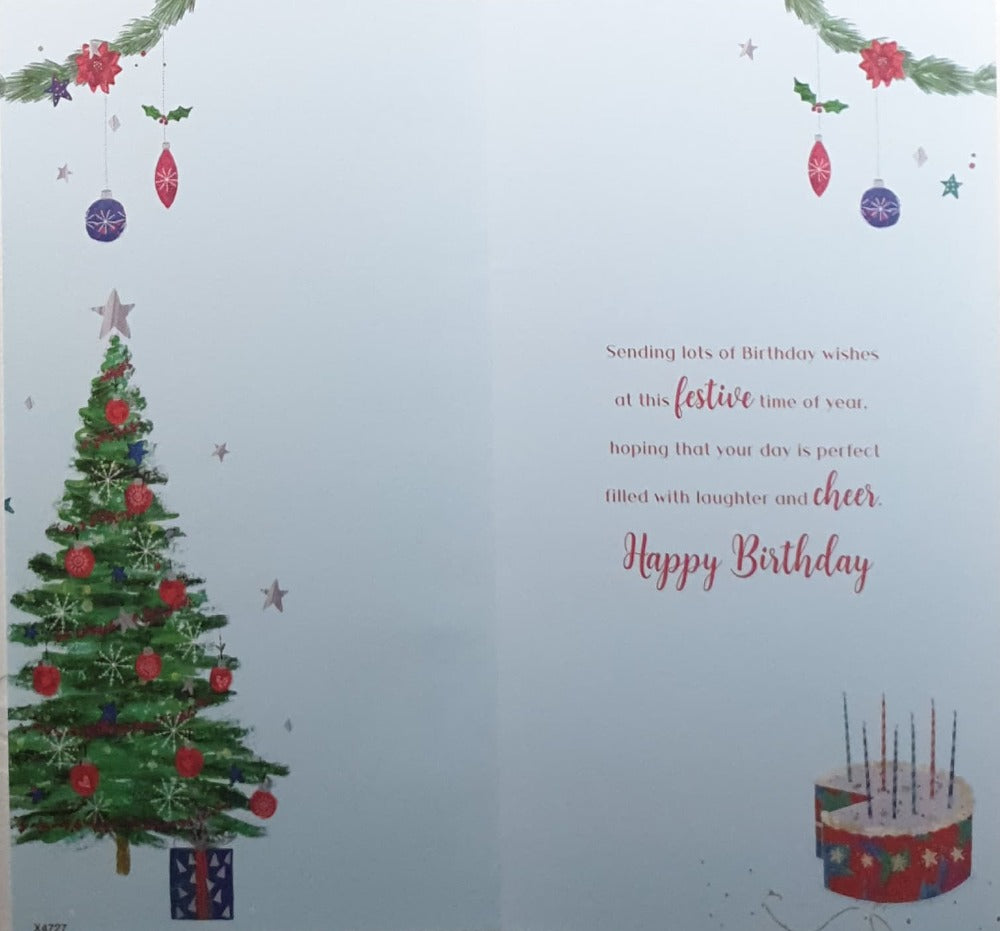 December Birthday Christmas Card