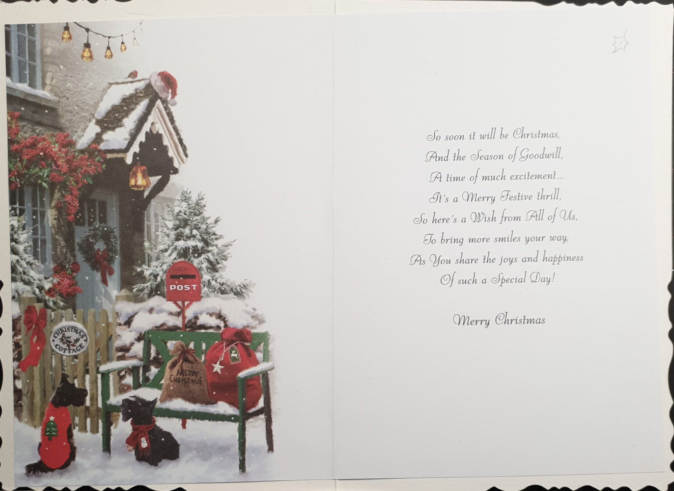 From All Of Us Christmas Card - Post Box & House