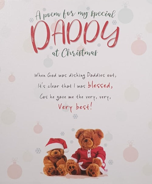 Special Daddy Christmas Card