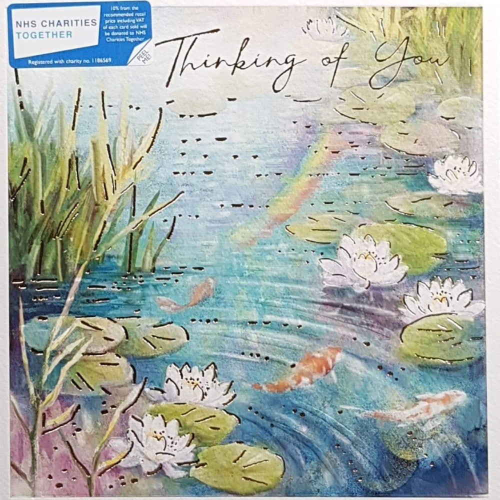 Thinking Of You Card - The Lake & Water Lilies