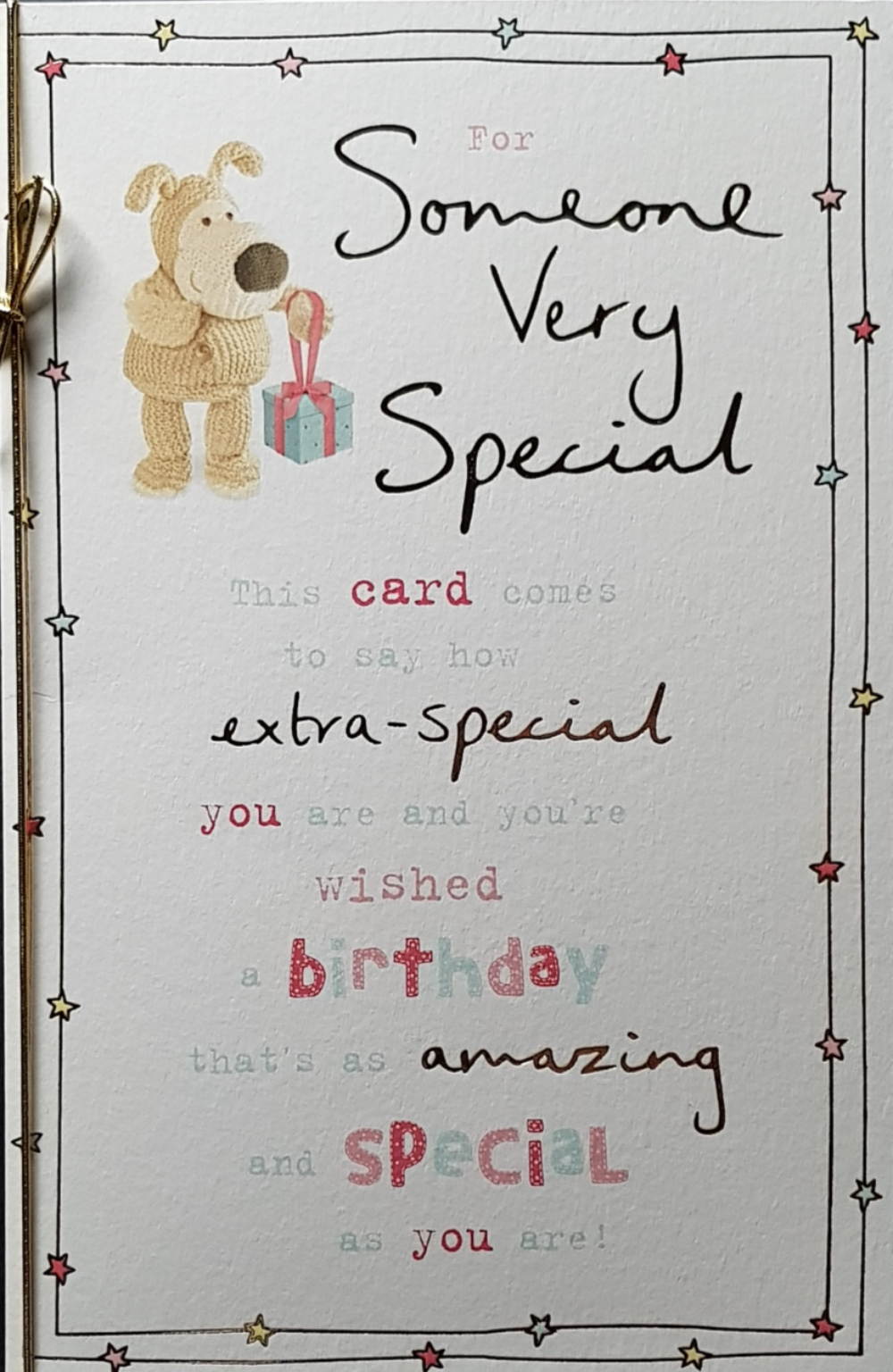 Birthday Card - Someone Very Special / This Card Comes To Say How Extra-Special You Are