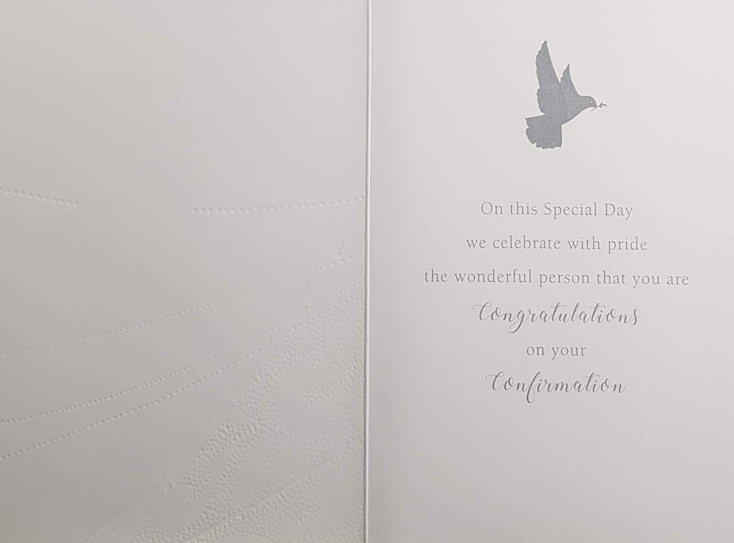 Confirmation Card - Son / Glossy Dove & Spots