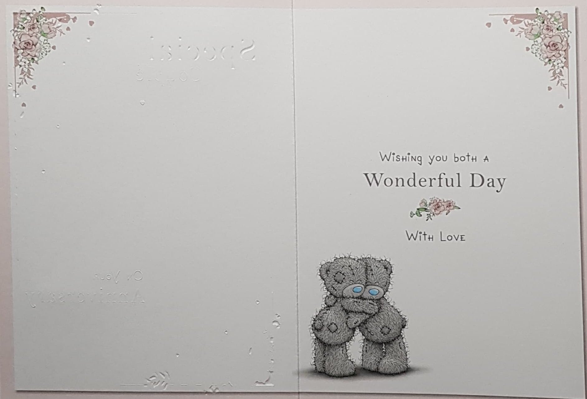 Anniversary Card - Special Couple / Pink Flower Branches & Small Hearts