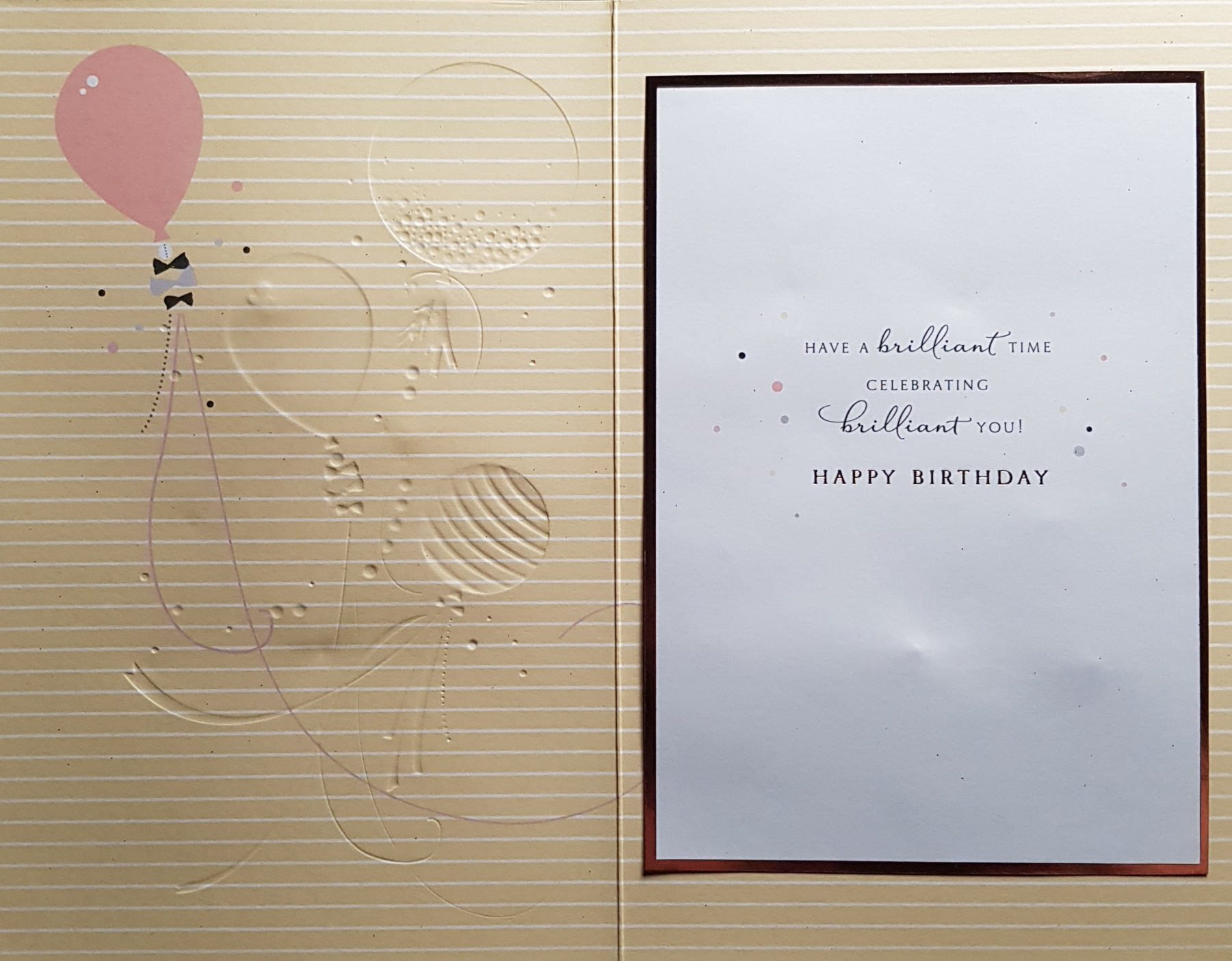 Birthday Card - General / Especially For You & Balloons