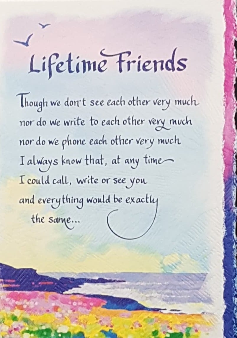 Blue Mountain Arts Card - Lifetime Friends