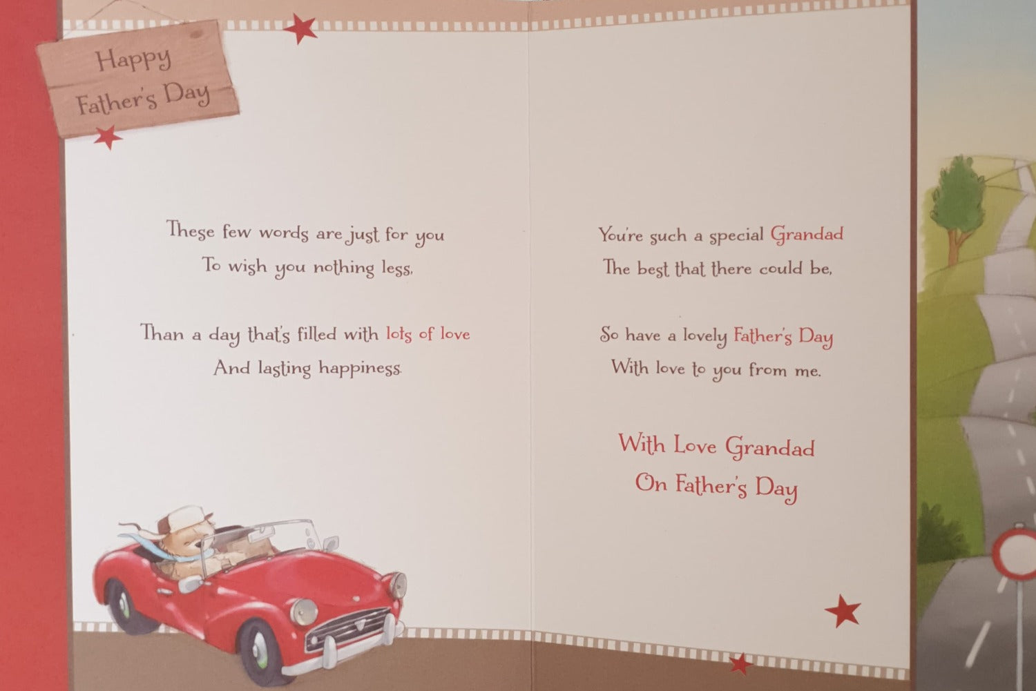 grandad father's day card