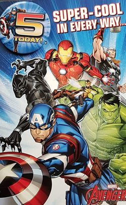 Age 5 Birthday Card - Super-Cool In Every Way (5th Badge Includes)