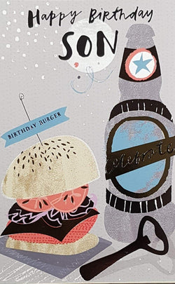 Birthday Card - Son / Birtrhday Burger