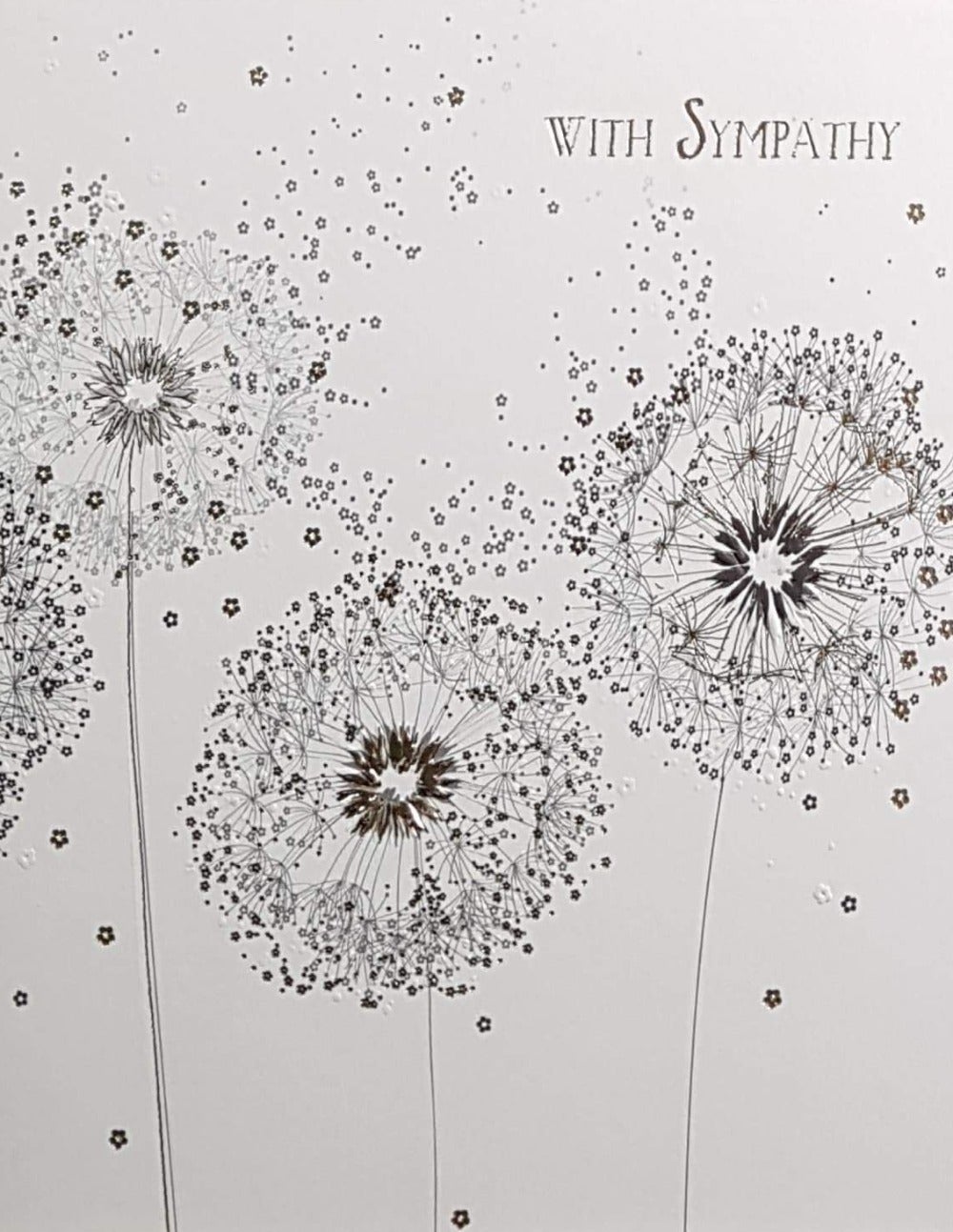 Sympathy Card - Four Dandelions