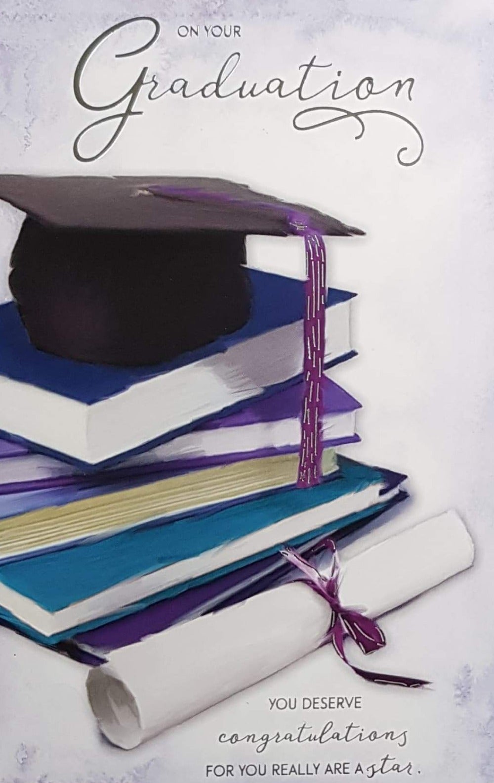Congratulations Card - Graduation / Books & Certificate