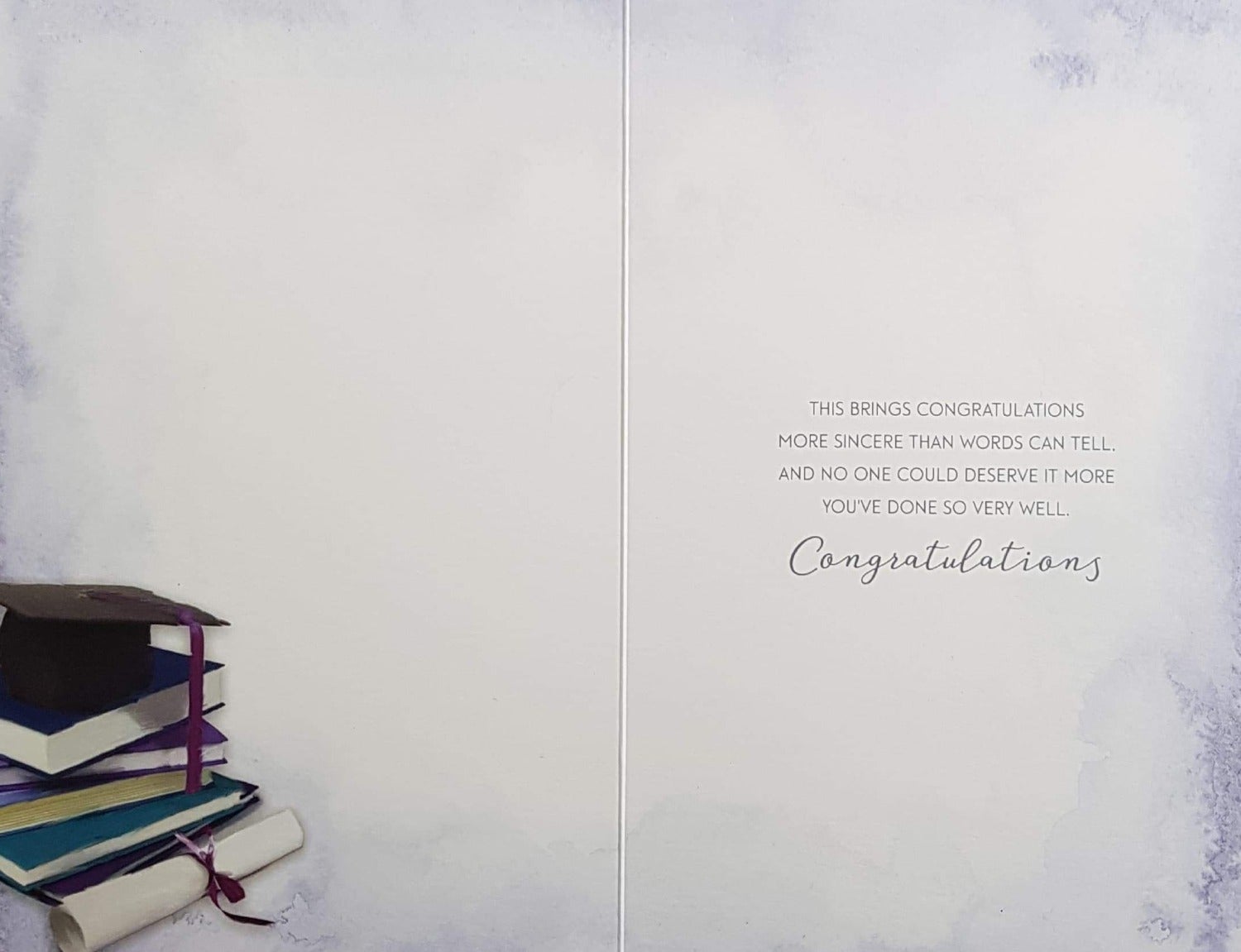 Congratulations Card - Graduation / Books & Certificate