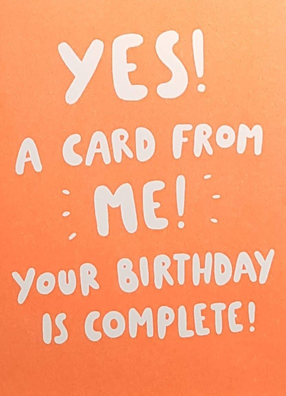 Birthday Card - Humour / Birthday Complited