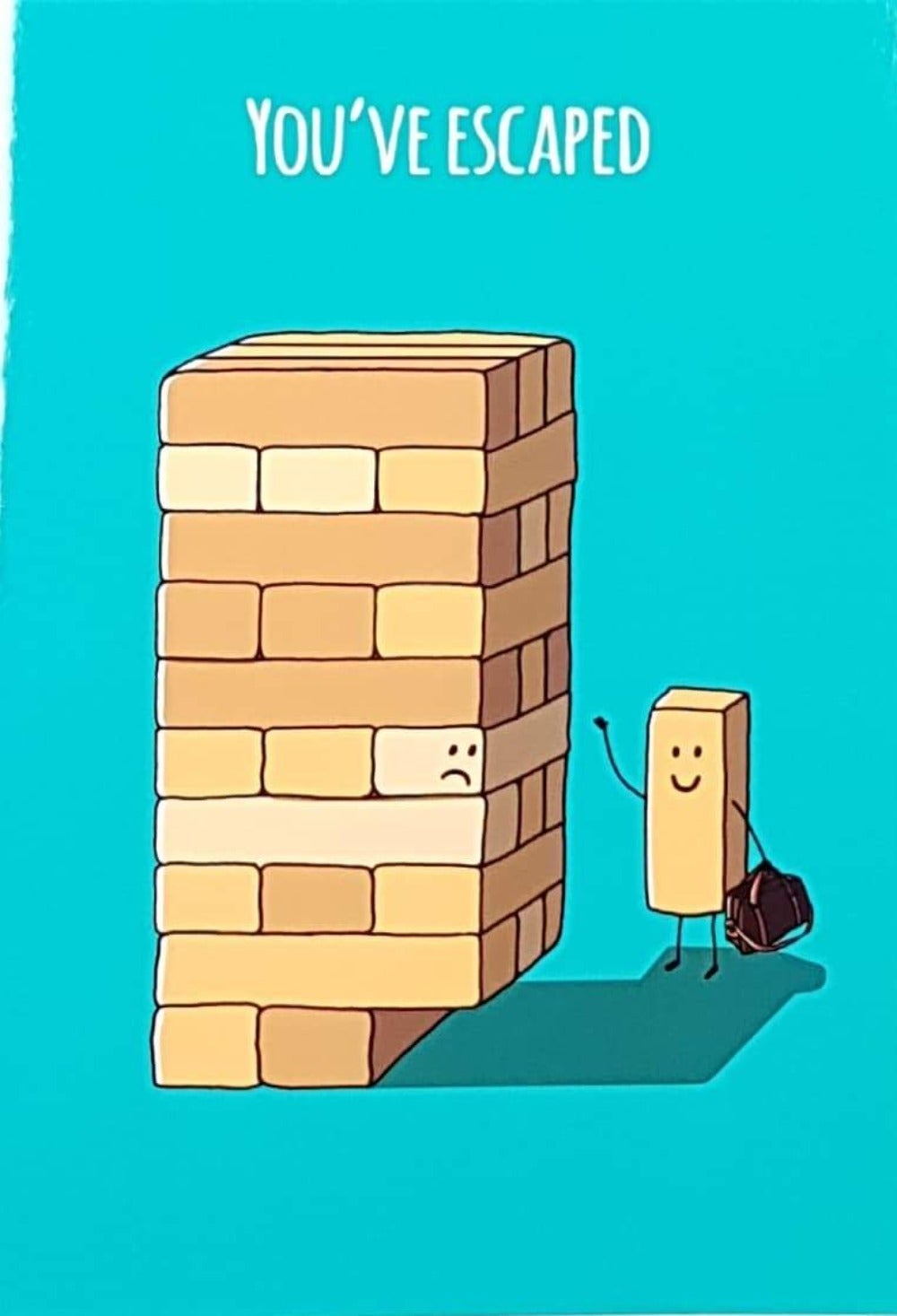 New Job Card - Yanga Tower Of Wood Bricks (Humour)