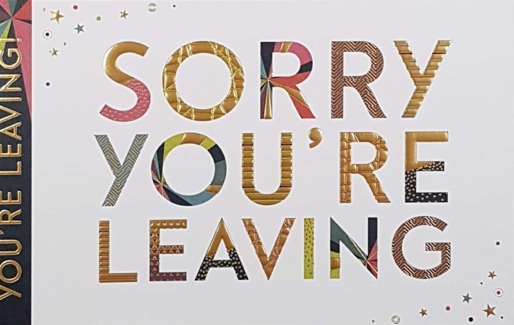 Leaving Card - It Won't Be The Same Without You'
