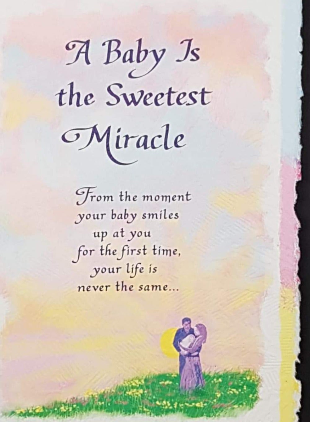 Blue Mountain Arts Card - New Baby / The Baby Is The Sweetest Miracle