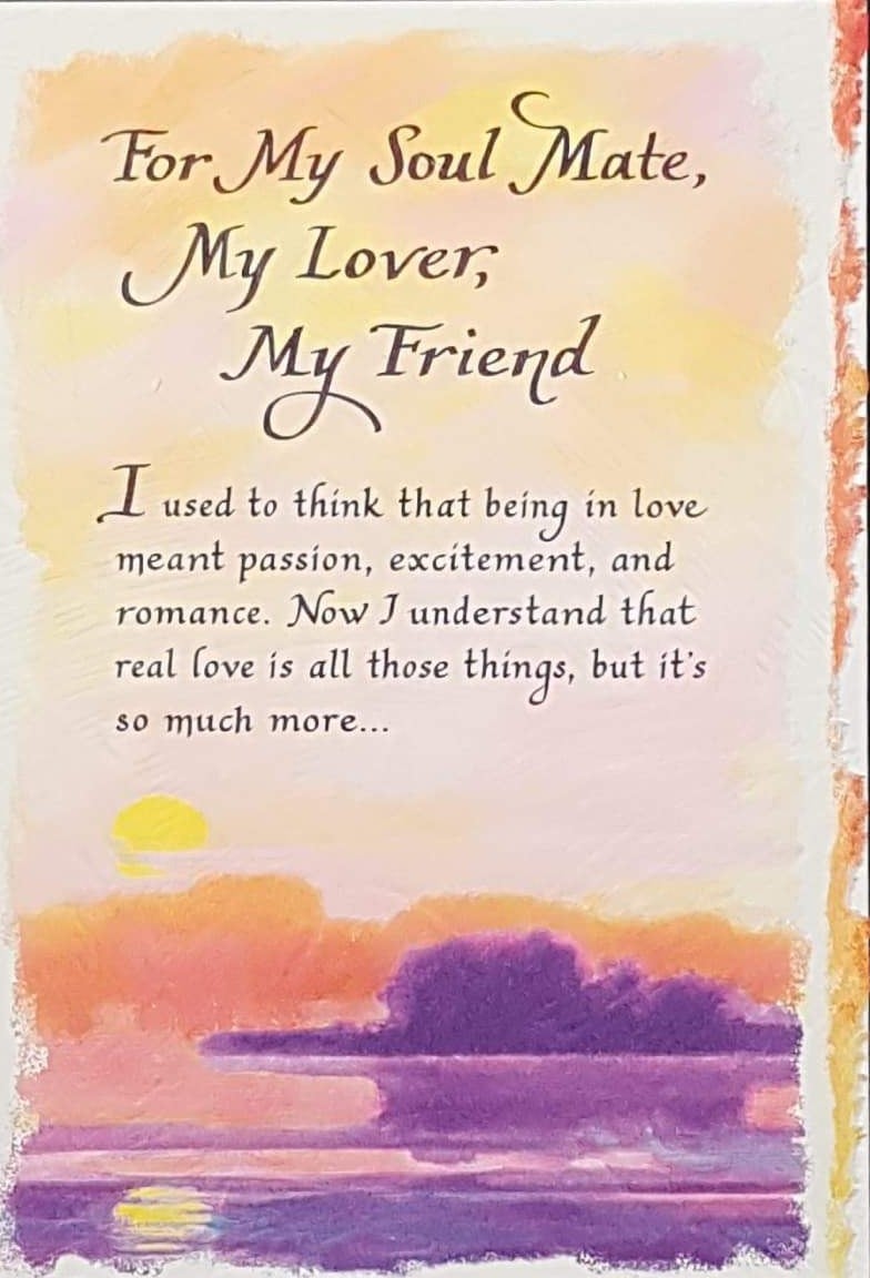 Blue Mountain Arts Card - My Lover, My Friend