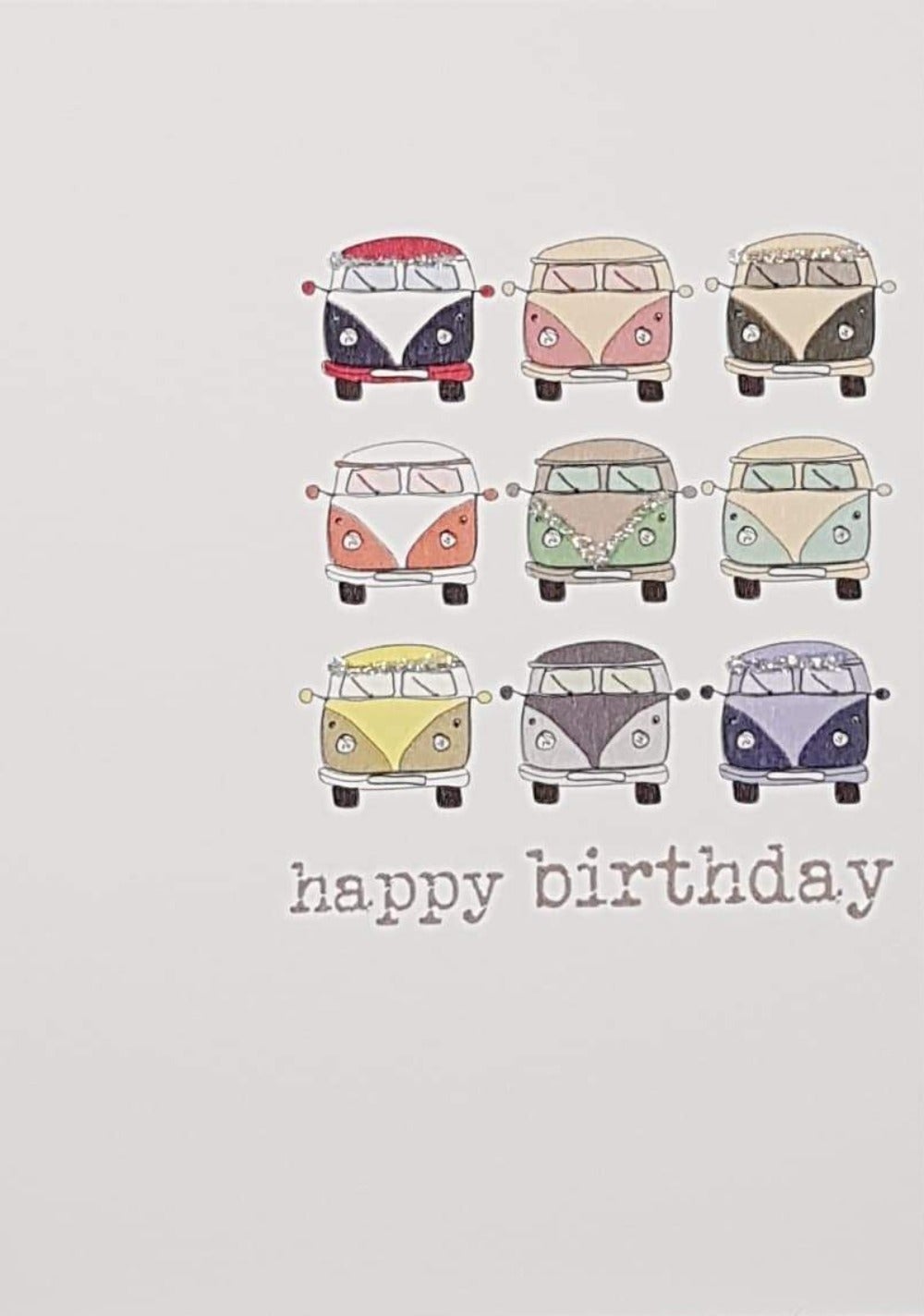 Birthday Card - General / Nine Fancy Cars