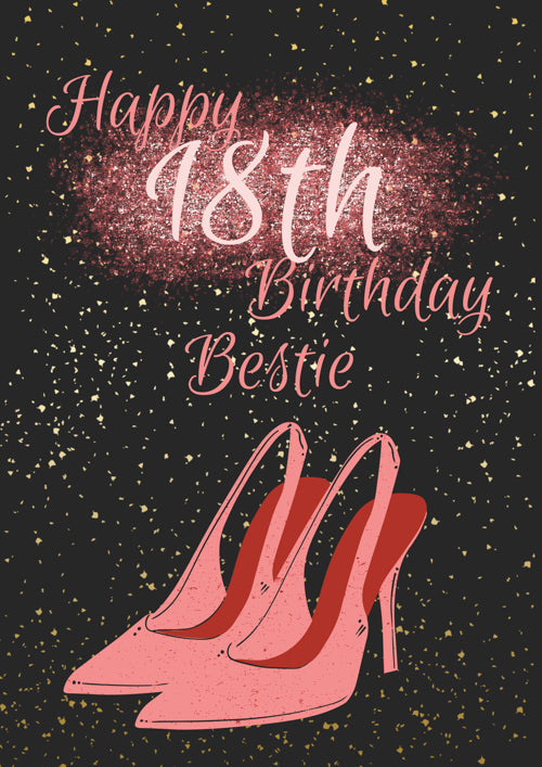 18th Bestie Birthday Card Personalisation