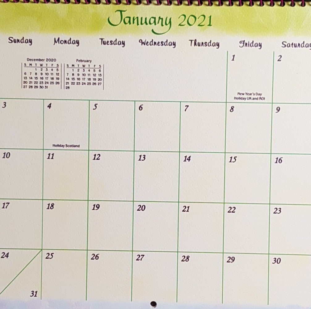 Calendar 2021 - Friend (Blue Mountain)