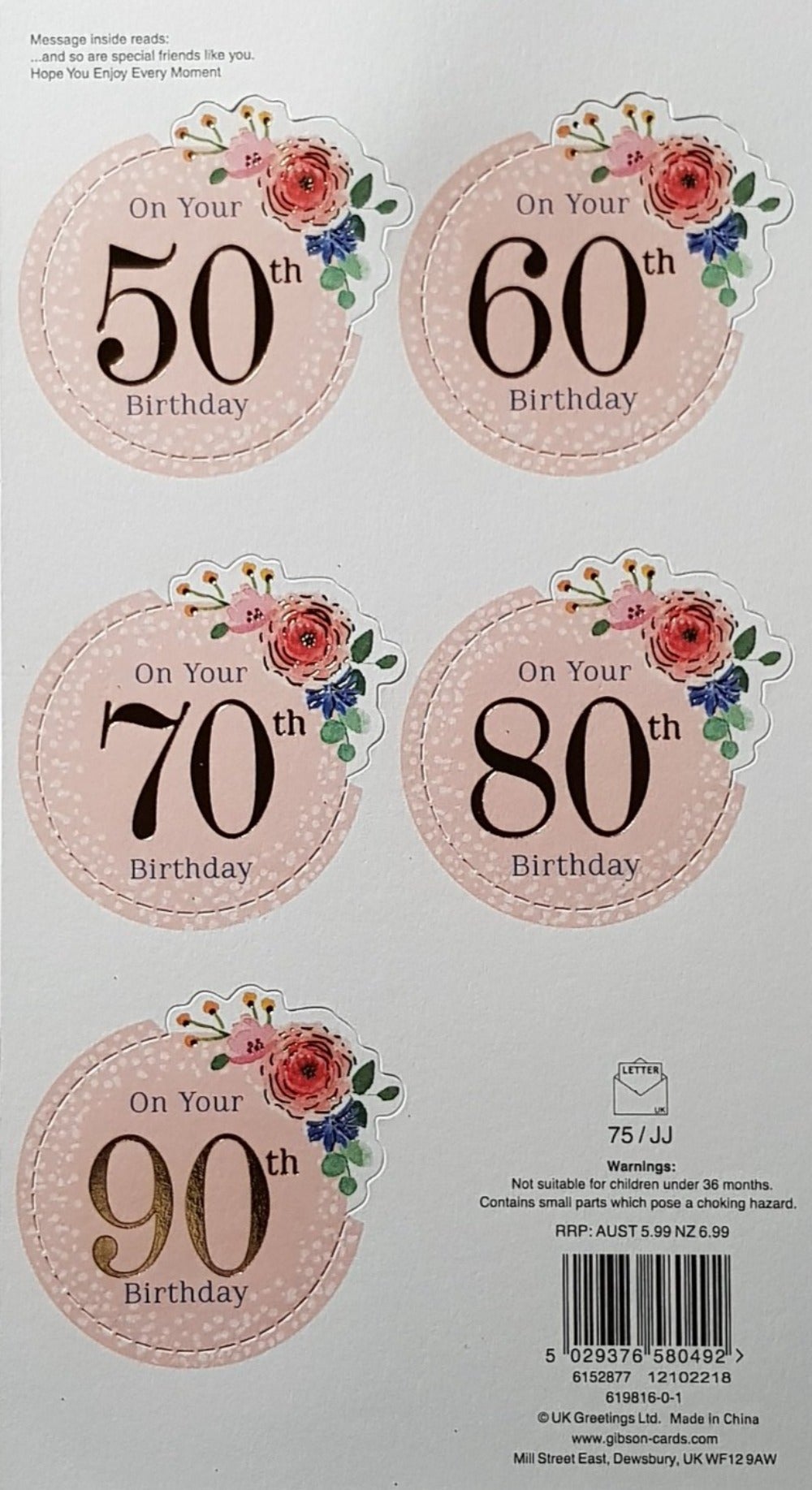 Personalised Card - Birthday - Friend / Special Birthdays Are Meant To Be Celebrated & Flowers.