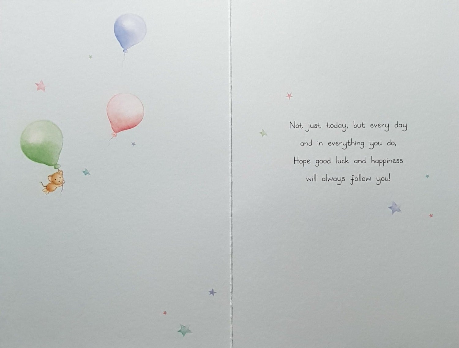 Good Luck Card - An Elephant & Balloons