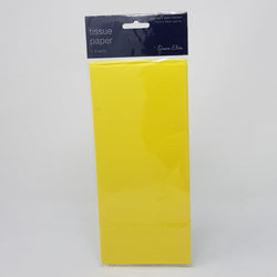 Gift Wrap - Plain Tissue / Yellow ( 5 Sheets )