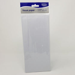 Gift Wrap - Plain Tissue / White ( 5 Sheets )