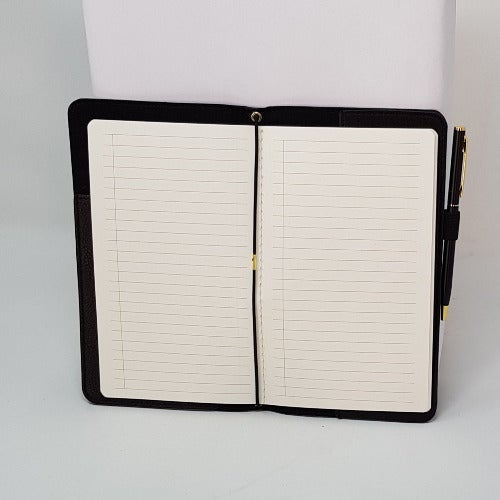 Notebook - Pocket Size / Black Cover (Pen Includes)