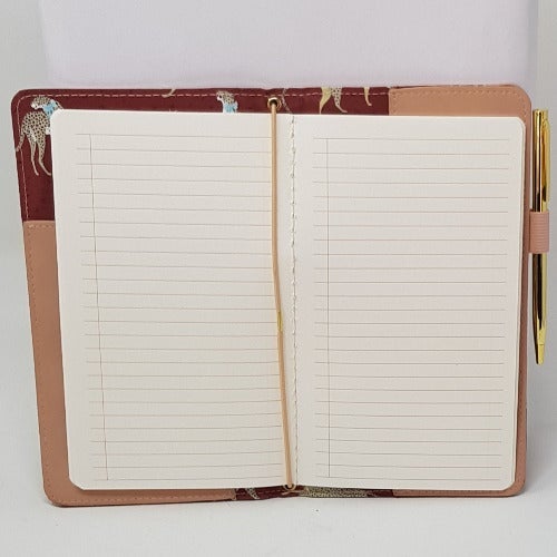 Notebook - Pocket Size / Pink Cover (Pen Includes)