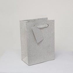 Gift Wrap - Gift Bag / Extra Small - Sparkly Silver