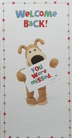 Leaving Card - You Were Missed & Dotted Page Welcome Back