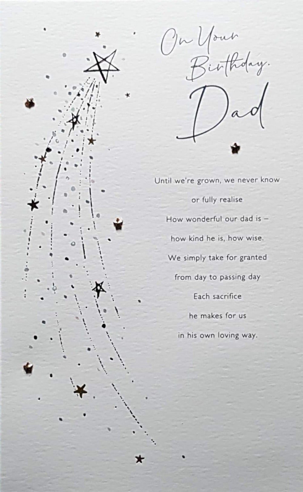 Birthday Card - Dad / Star Trails