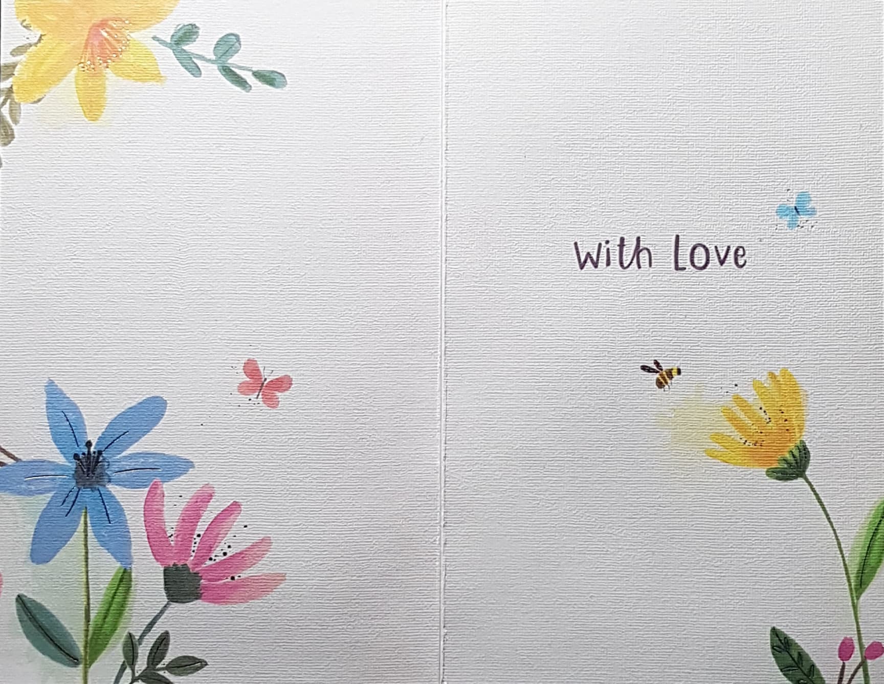 Get Well Card - Painted Meadow Flowers