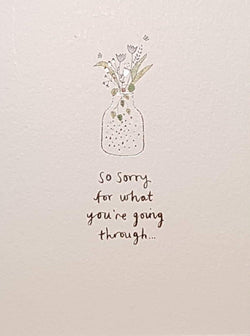 Thinking Of You Card - Flowers In A Jar