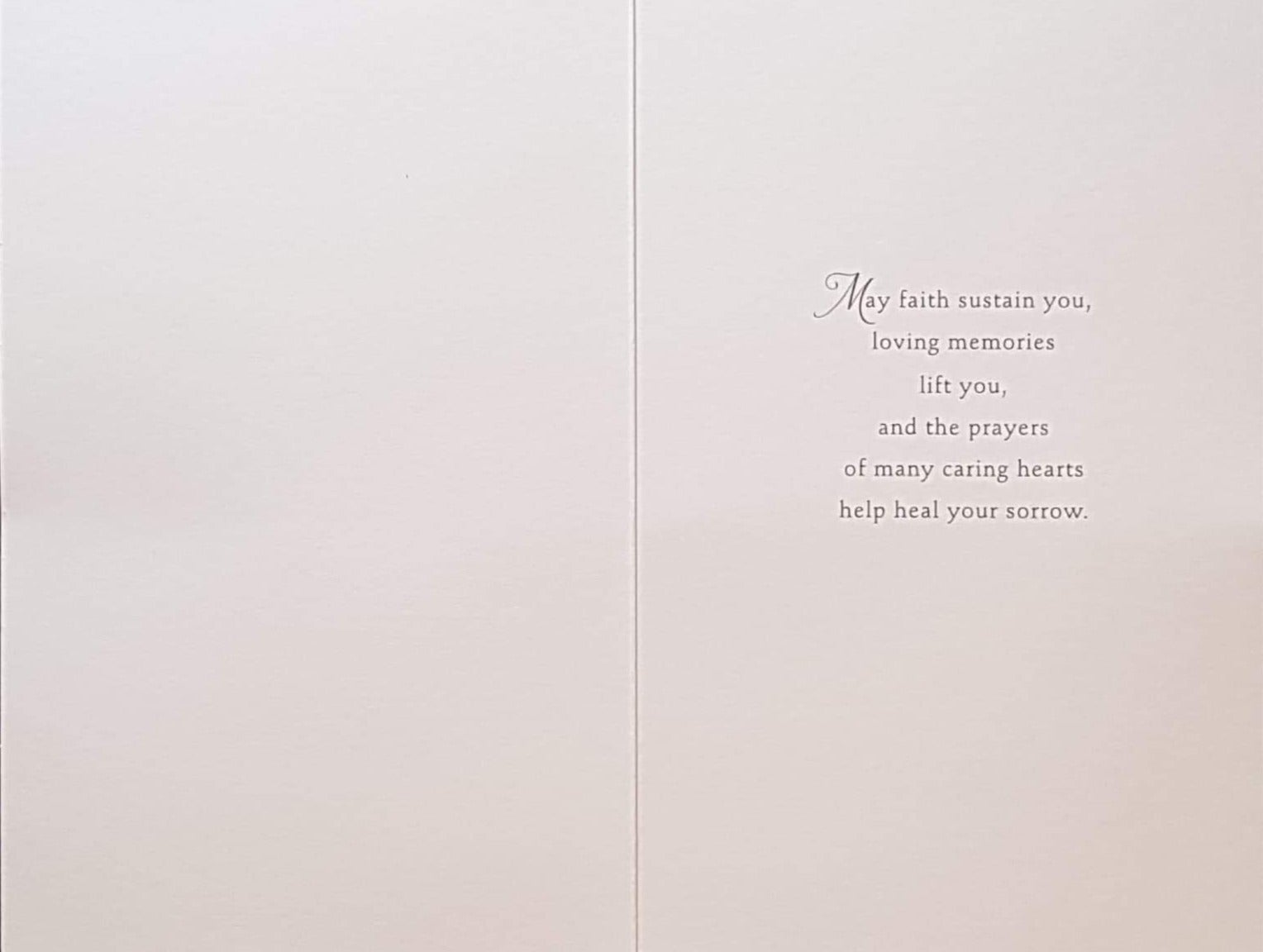 Sympathy Card - Religious / Praying For You In Your Time Of Loss