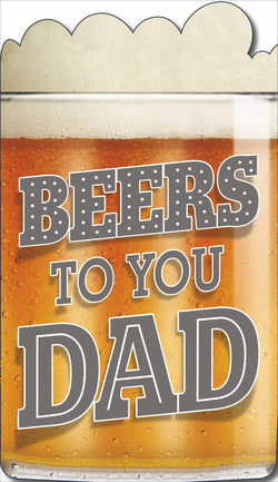 Fathers Day Card - Humour / Pint Of Beer (3D Model Card)