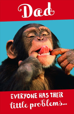 Fathers Day Card - Humour / Monkey Making Silly Face