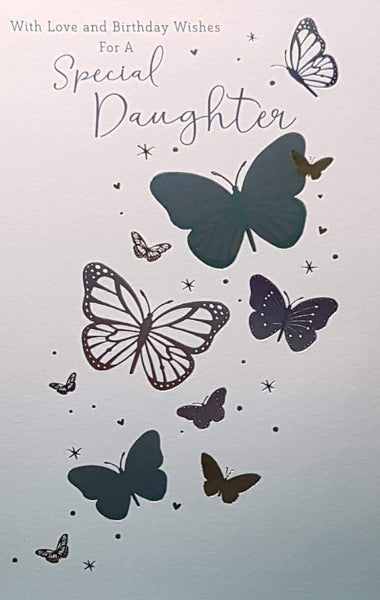 Birthday Card - Daughter / 'Special Daughter' & Butterflies - Card ...