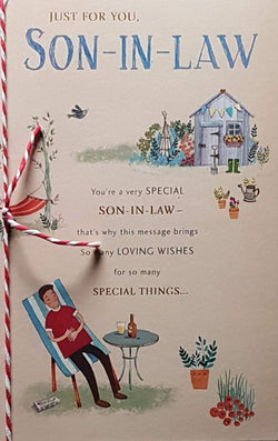 Birthday Card - Son In Law / A Shed And A Tent