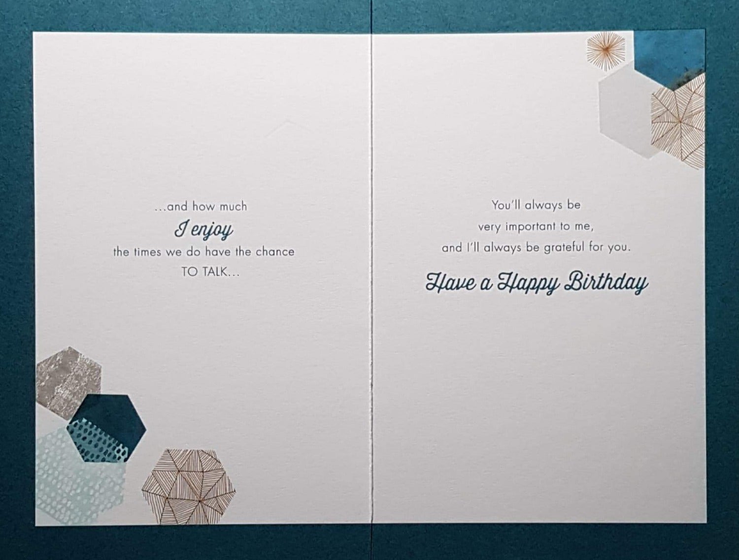 Birthday Card - Brother / Hexagons