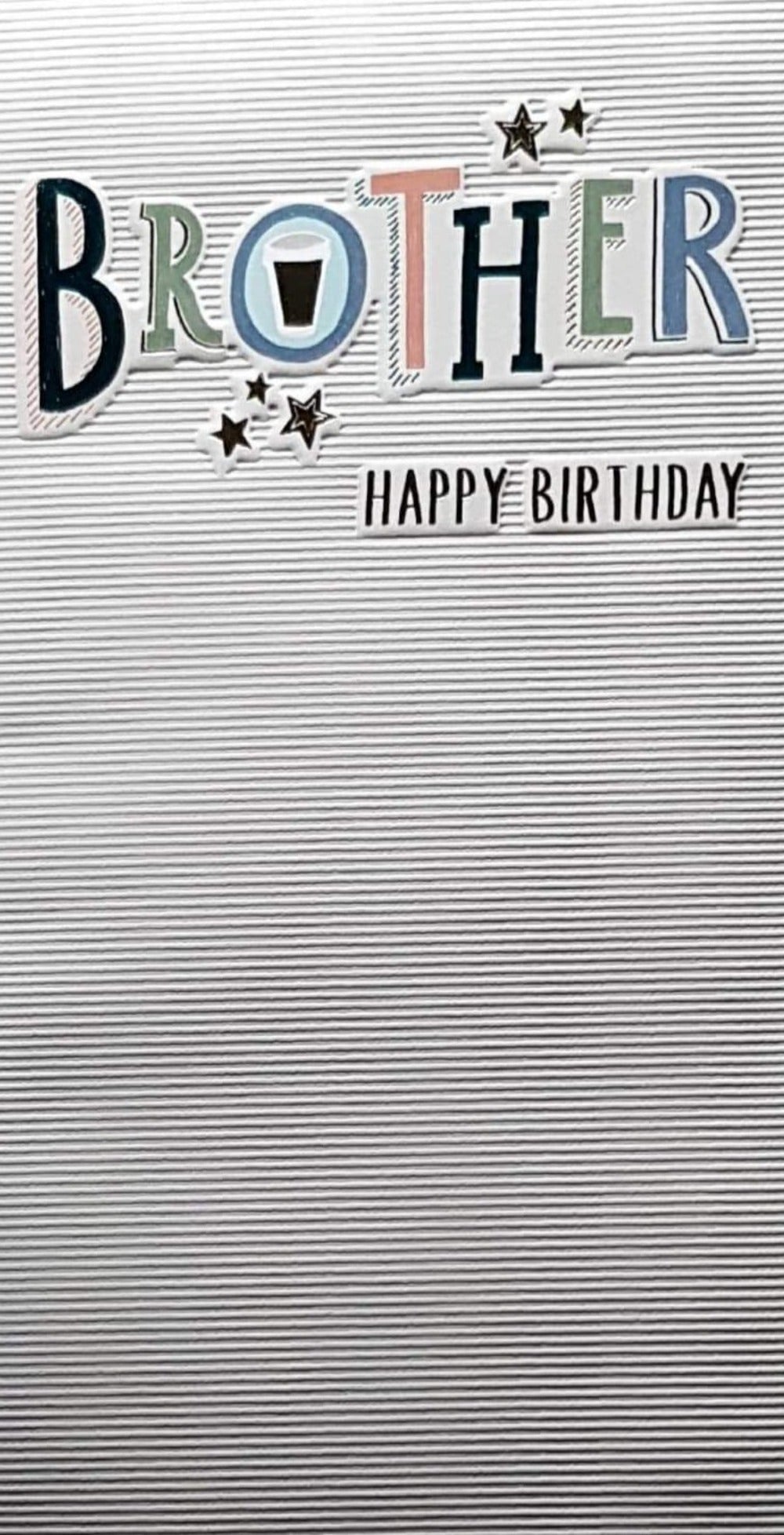 Birthday Card - Brother / A Striped Paper