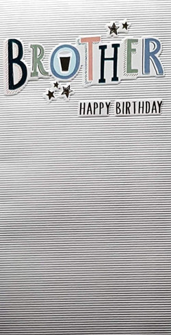 Birthday Card - Brother / A Striped Paper