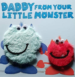 Birthday Card - Daddy / From Son & Monsters