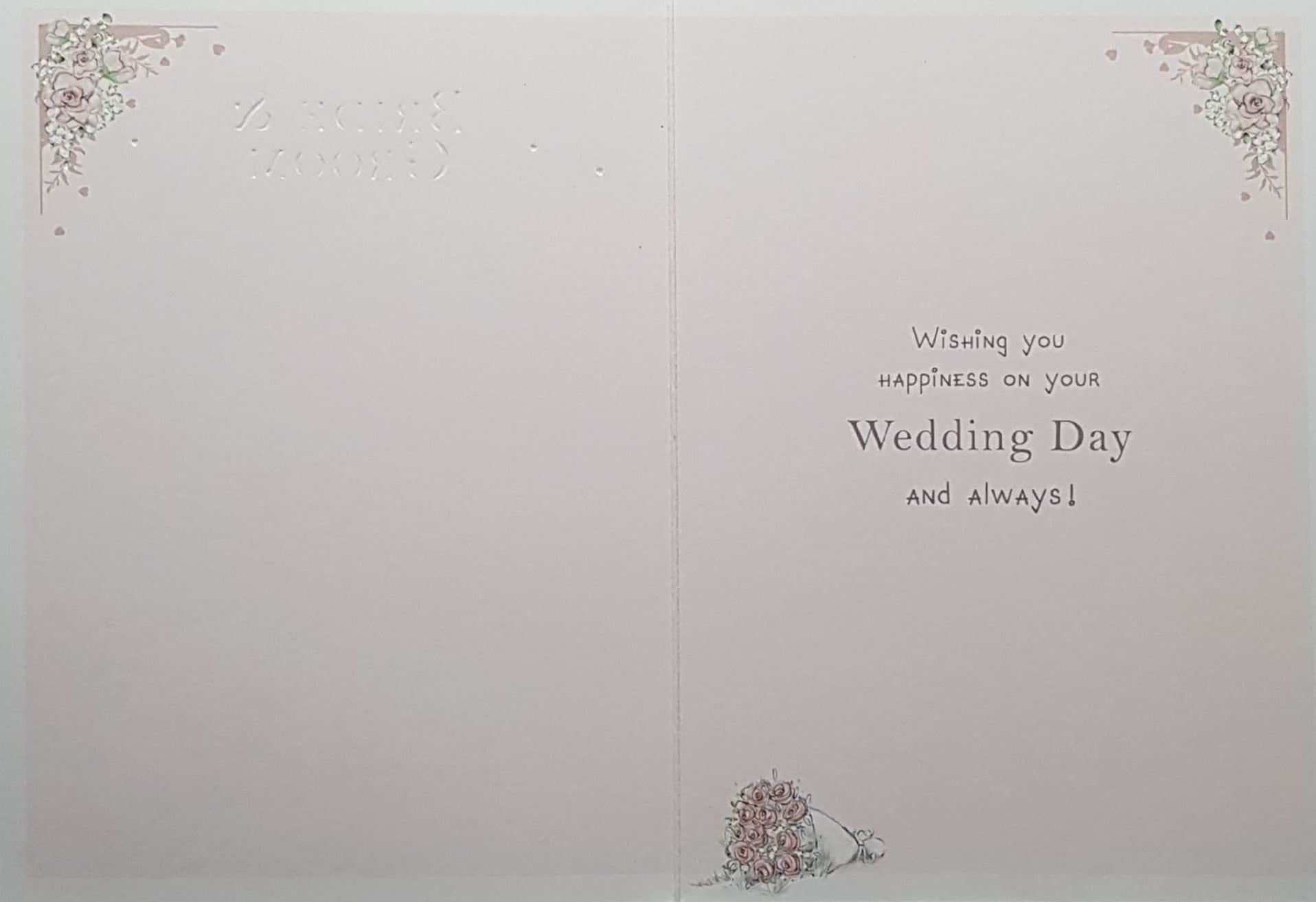 Wedding Card - Bride & Groom / A Pretty Floral Motive