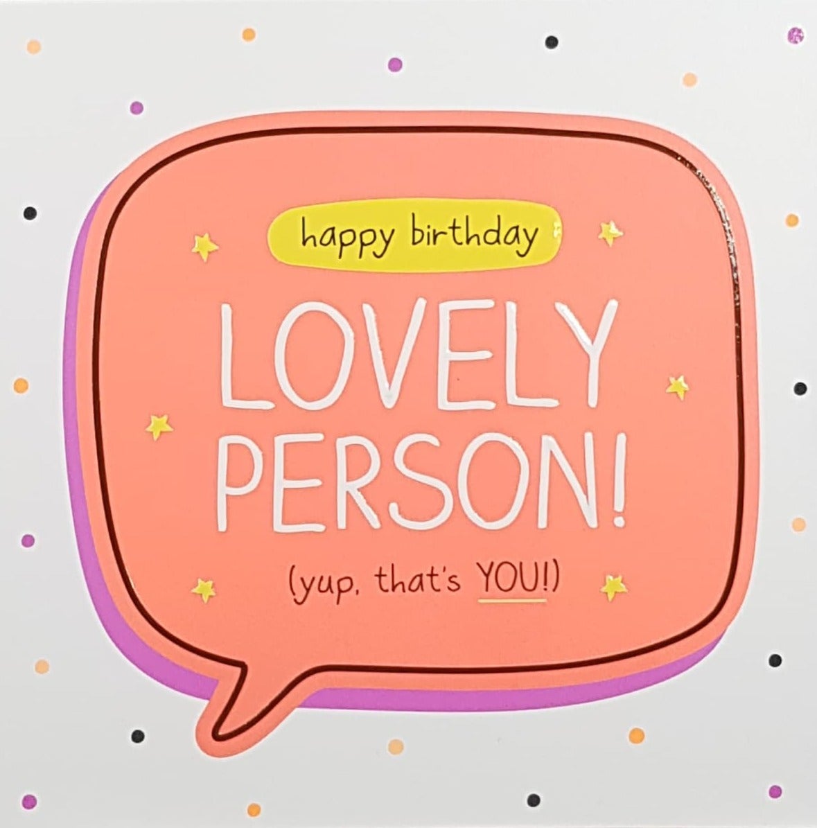 Birthday Card - Blank / Lovely Person