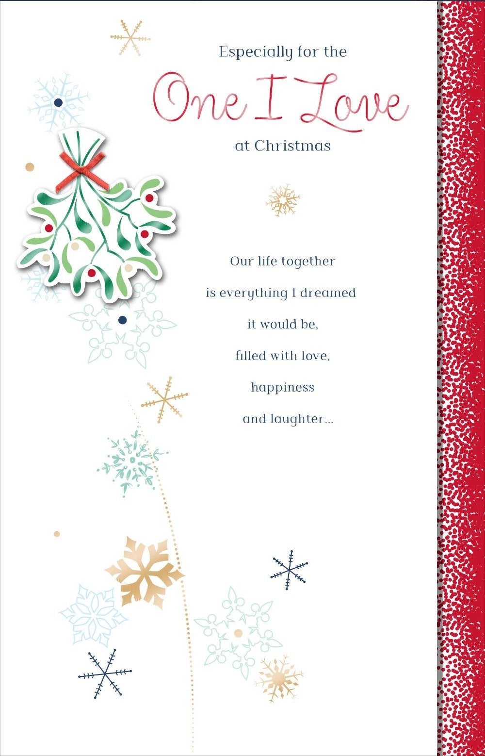 One I love Christmas Card