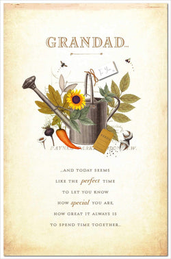 Fathers Day Card - Grandad / Garden Set