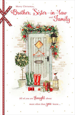 Brother And Sister In Law Christmas Card